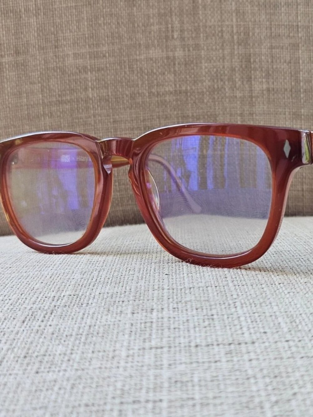 Muse X Hilary Duff Eyeglasses Frame RUTH/Brick Eyewear Brown Glasses Frame only